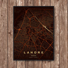 Lahore Map Art Print - Wall Print | Personalised Gift