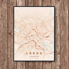 Leeds Map Art Print - Wall Print | Personalised Gift