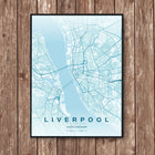 Liverpool Map Art Print - Wall Print | Personalised Gift