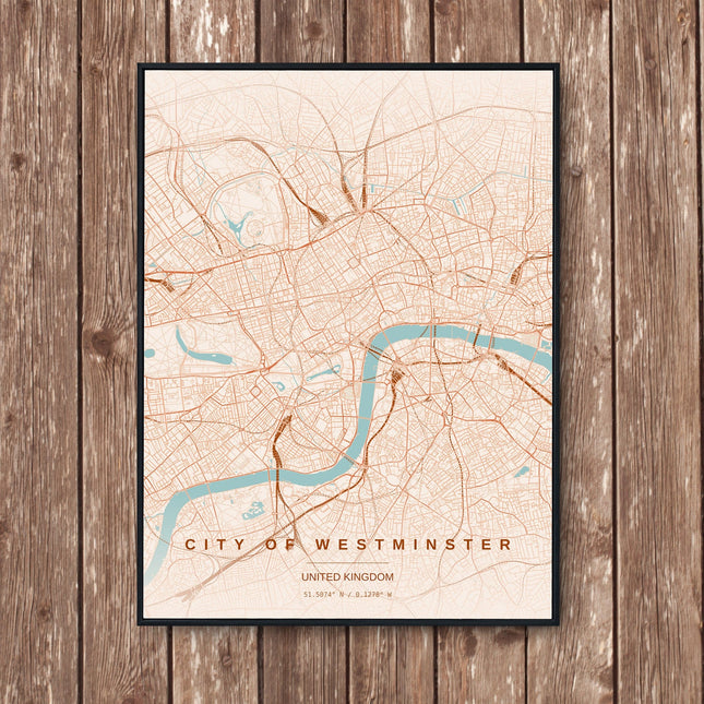 London Map Art Print - Wall Print | Personalised Gift