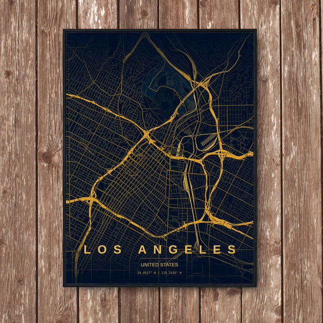 Los Angeles Map Art Print - Wall Print | Personalised Gift