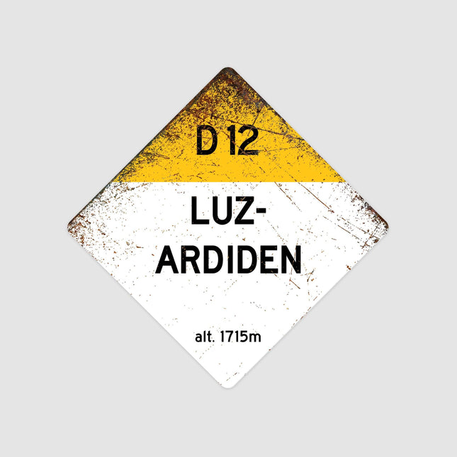 Luz-Ardiden D12 Route Sign - Square - Sign | Personalised Gift