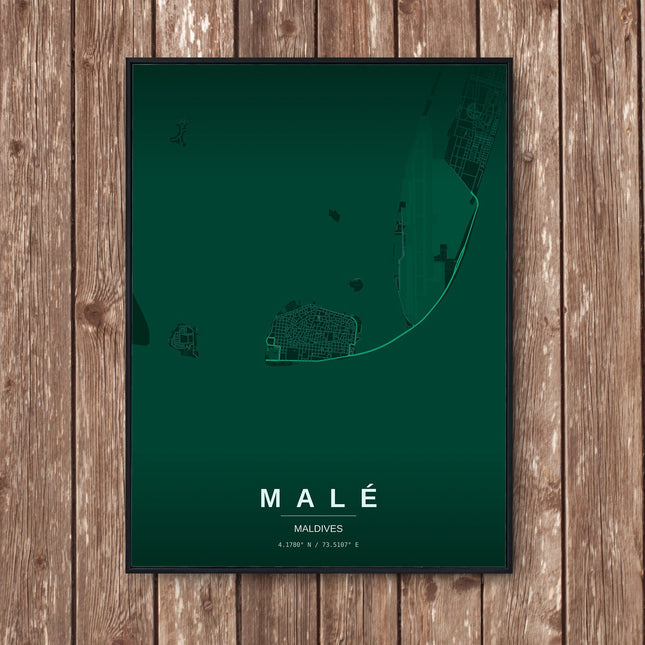 Malé Map Art Print - Wall Print | Personalised Gift