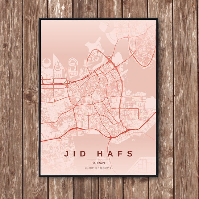 Manama Map Art Print - Wall Print | Personalised Gift