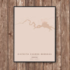 Mendoza Map Art Print - Wall Print | Personalised Gift