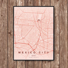 Mexico City Map Art Print - Wall Print | Personalised Gift