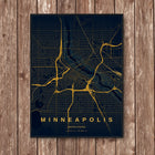 Minneapolis Map Art Print - Wall Print | Personalised Gift