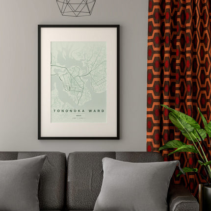 Mombasa Map Art Print - Alternative Angle View