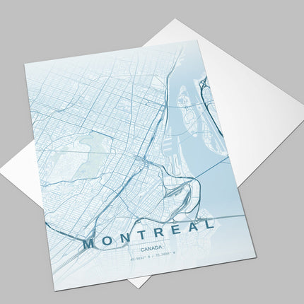 Montreal Map Art Print - Alternative Angle View