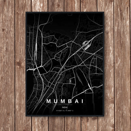 Mumbai Map Art Print - Wall Print | Personalised Gift