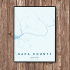 Napa Map Art Print - Wall Print | Personalised Gift