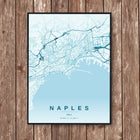Naples Map Art Print - Wall Print | Personalised Gift