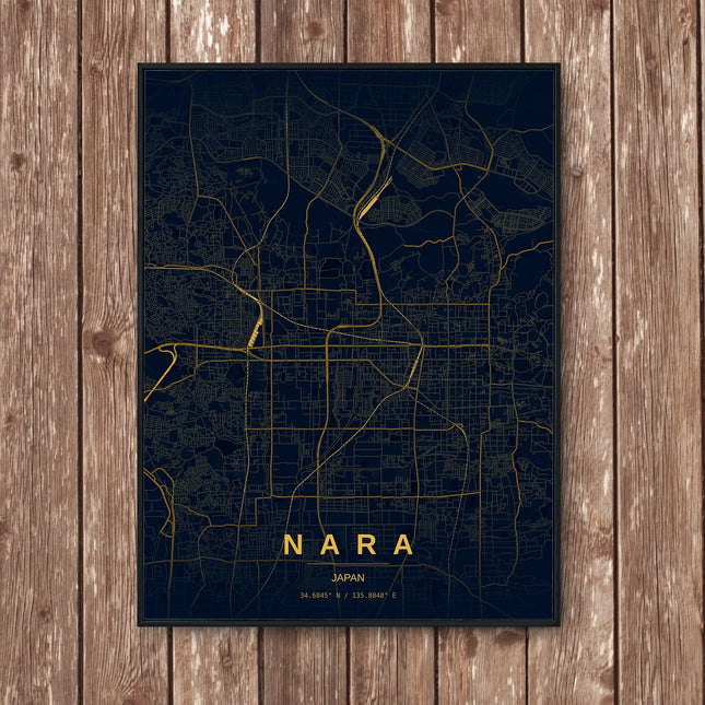 Nara Map Art Print - Wall Print | Personalised Gift