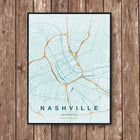 Nashville Map Art Print - Wall Print | Personalised Gift