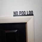 No Poo Loo Door Topper No Poo Loo Door topper, shelf  wall  quirky home interior 