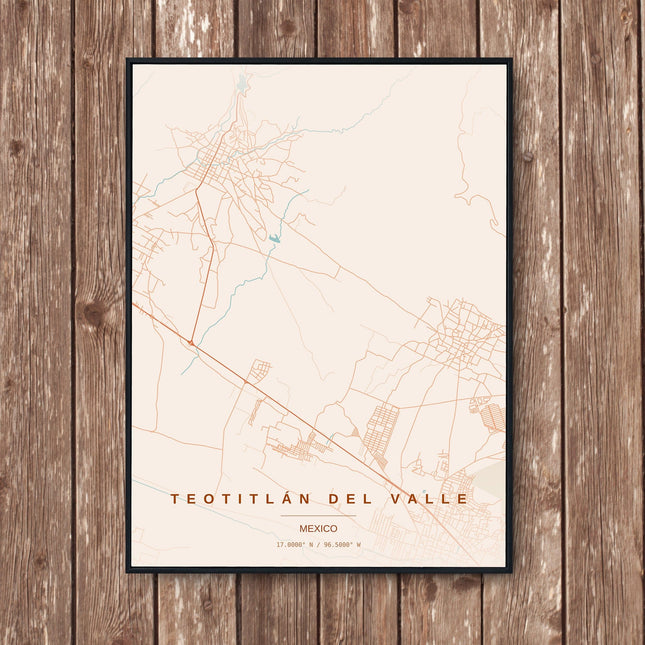 Oaxaca Map Art Print - Wall Print | Personalised Gift