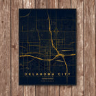 Oklahoma City Map Art Print - Wall Print | Personalised Gift