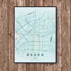 Osaka Map Art Print - Wall Print | Personalised Gift