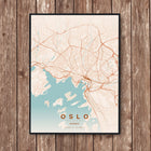 Oslo Map Art Print - Wall Print | Personalised Gift