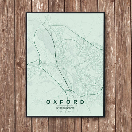 Oxford Map Art Print - Wall Print | Personalised Gift