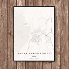 Petra Map Art Print - Wall Print | Personalised Gift