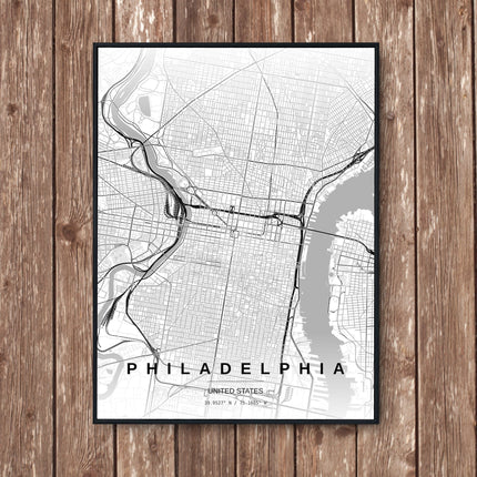 Philadelphia Map Art Print - Wall Print | Personalised Gift