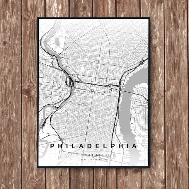 Philadelphia Map Art Print - Wall Print | Personalised Gift