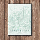 Phnom Penh Map Art Print - Wall Print | Personalised Gift