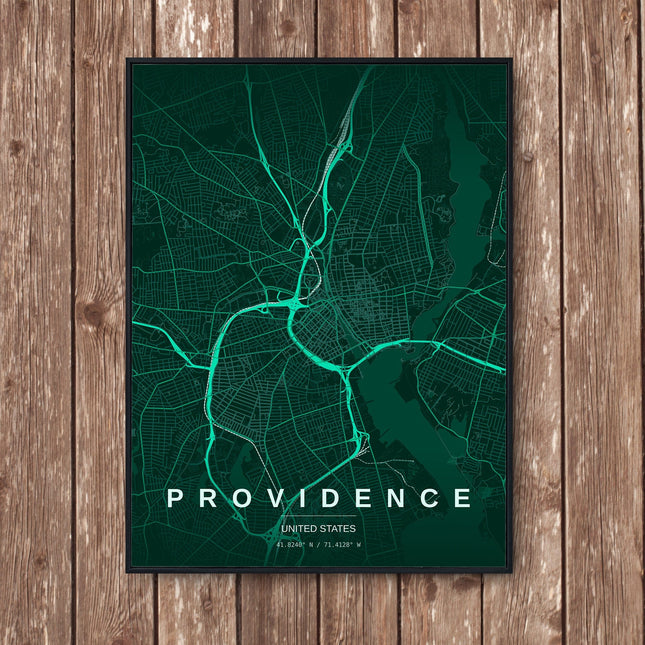 Providence Map Art Print - Wall Print | Personalised Gift