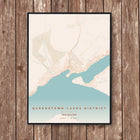 Queenstown Map Art Print - Wall Print | Personalised Gift