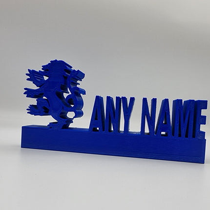 Rangers FC Personalised Name Display Stand - Alternative Angle View