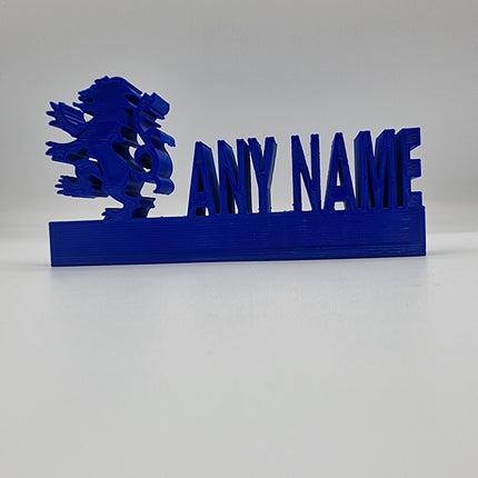 Rangers FC Personalised Name Display Stand - Alternative Angle View