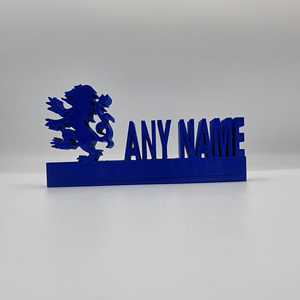 Rangers FC Personalised Name Display Stand - Lifestyle Room Setting