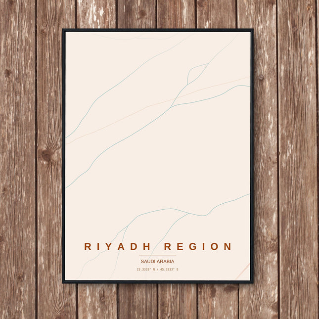 Riyadh Map Art Print — product image