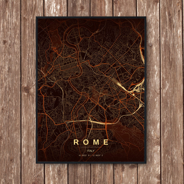 Rome Map Art Print - Wall Print | Personalised Gift