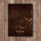 Rome Map Art Print - Wall Print | Personalised Gift