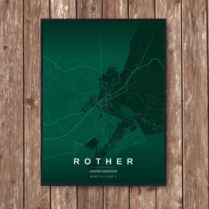 Rye Map Art Print - Wall Print | Personalised Gift