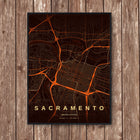 Sacramento Map Art Print - Wall Print | Personalised Gift