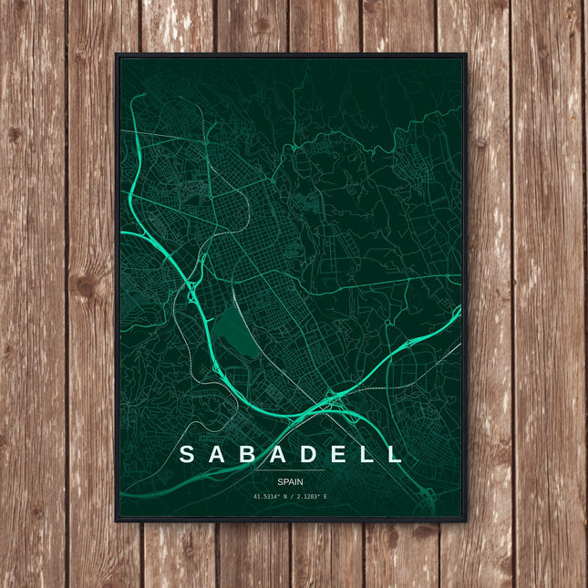 Sagrada Família Map Art Print — product image