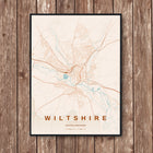Salisbury Map Art Print - Wall Print | Personalised Gift