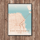 San Francisco Map Art Print - Wall Print | Personalised Gift