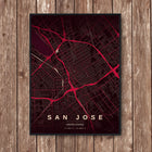 San Jose, California Map Art Print - Wall Print | Personalised Gift