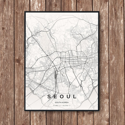 Seoul Map Art Print - Wall Print | Personalised Gift