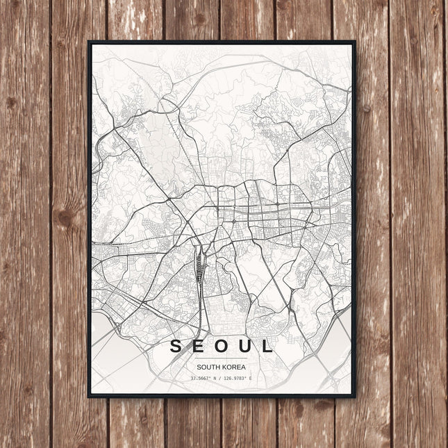 Seoul Map Art Print - Wall Print | Personalised Gift
