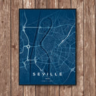Seville Map Art Print - Wall Print | Personalised Gift