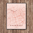 Shanghai Map Art Print - Wall Print | Personalised Gift