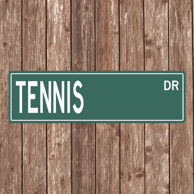 Tennis Street Sign - Sign | Personalised Gift