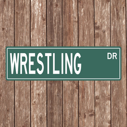 Wrestling Street Sign - Sign | Personalised Gift