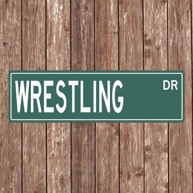 Wrestling Street Sign - Sign | Personalised Gift